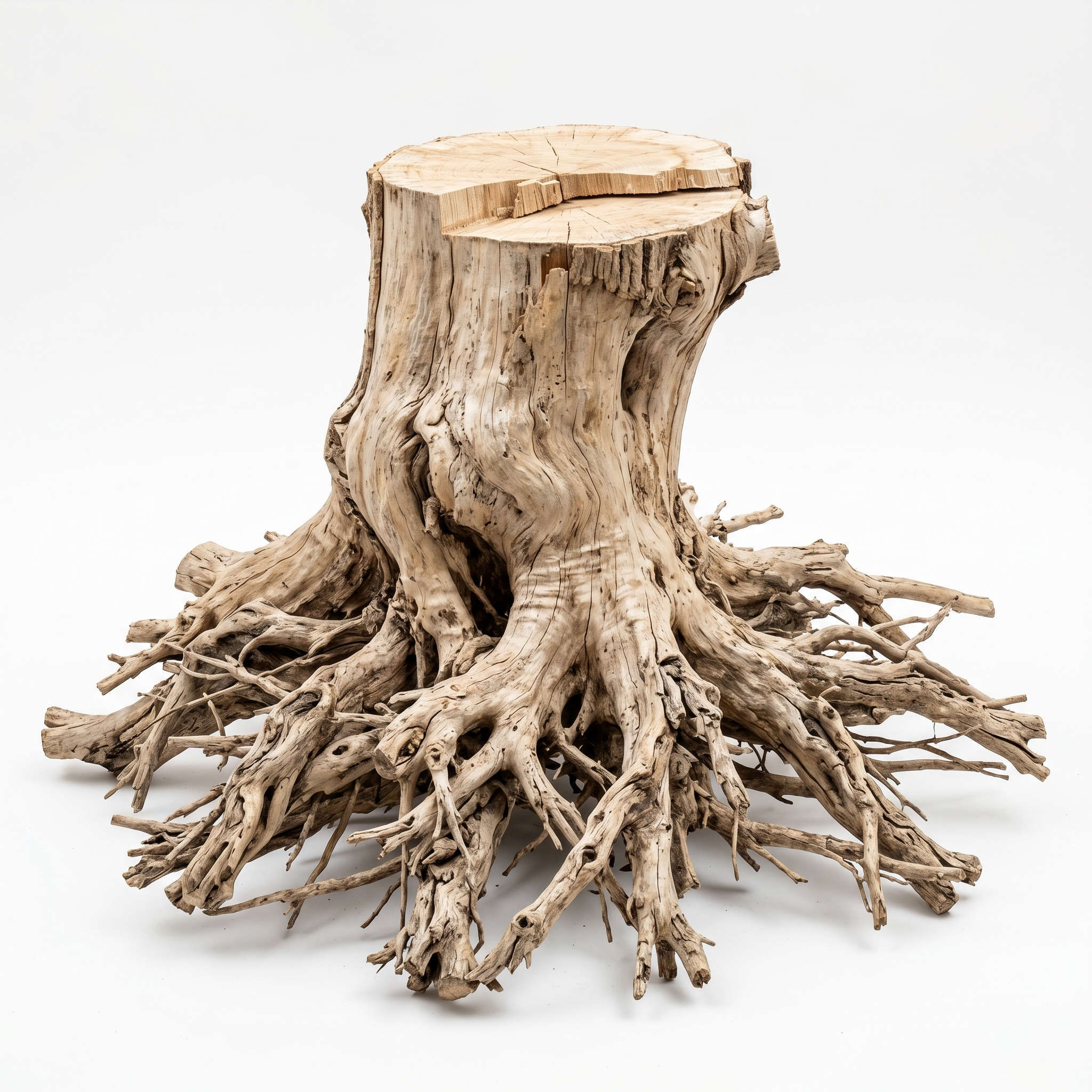 tree trunk base table