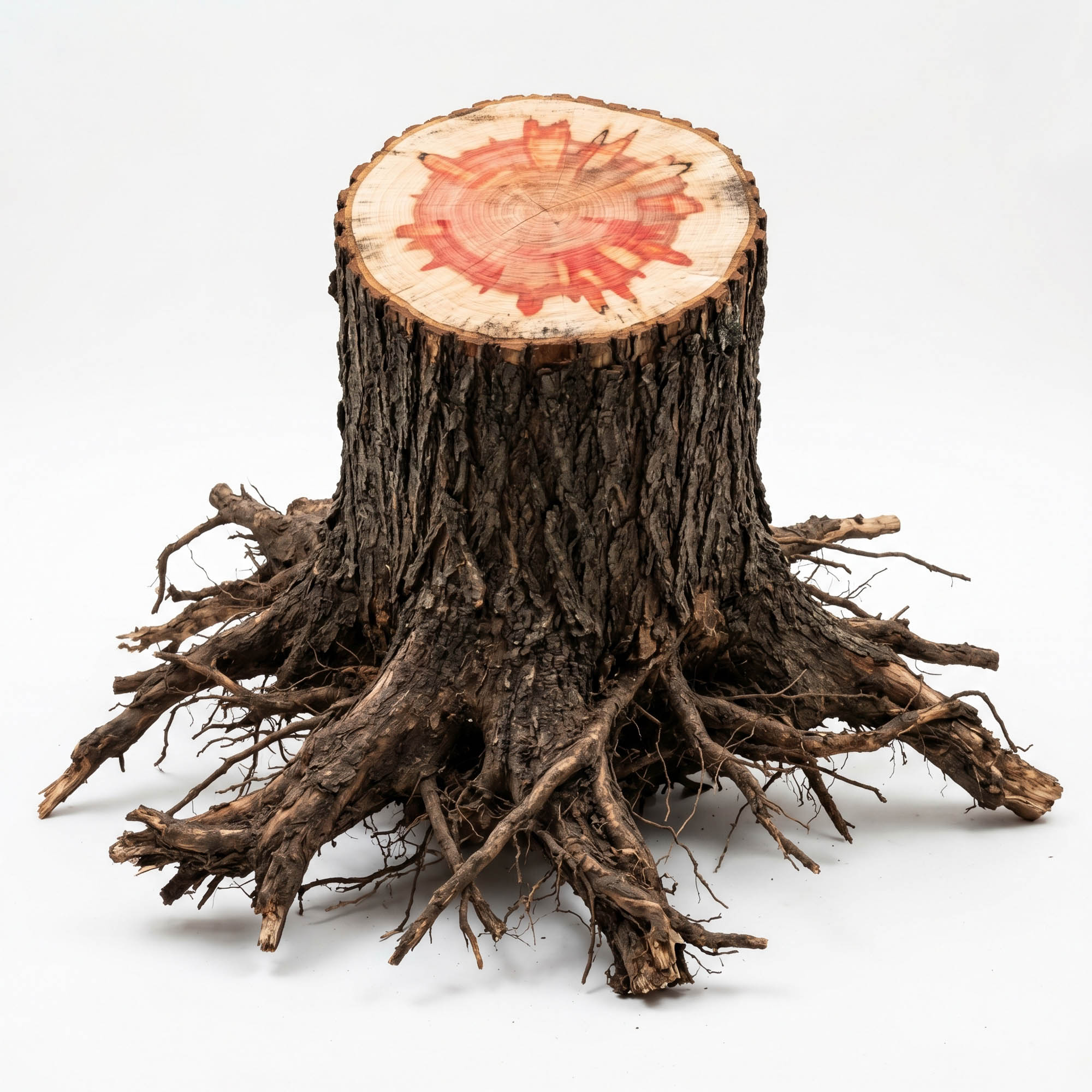 tree trunk table base